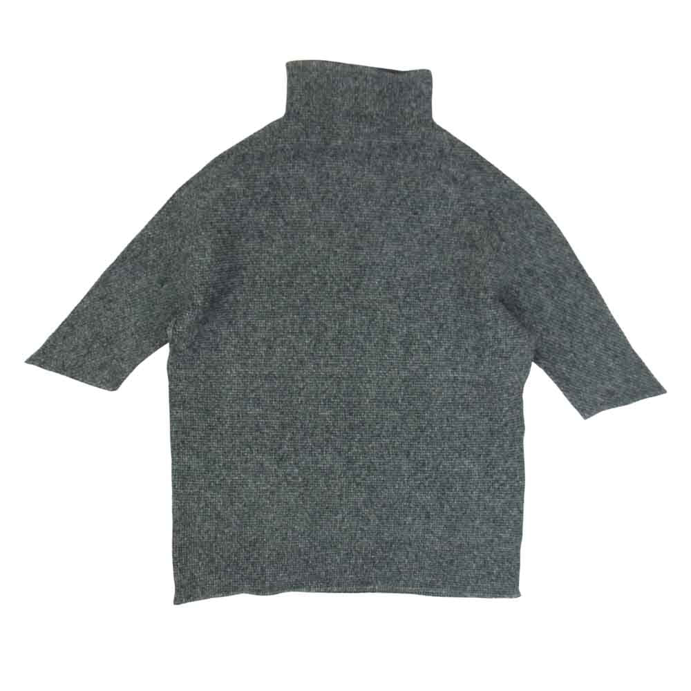 イッセイミヤケ プリーツ PP68FK805 ボックスプリーツ ボトルネック カットソー 半袖 グレー グレー系 3【美品】【中古】