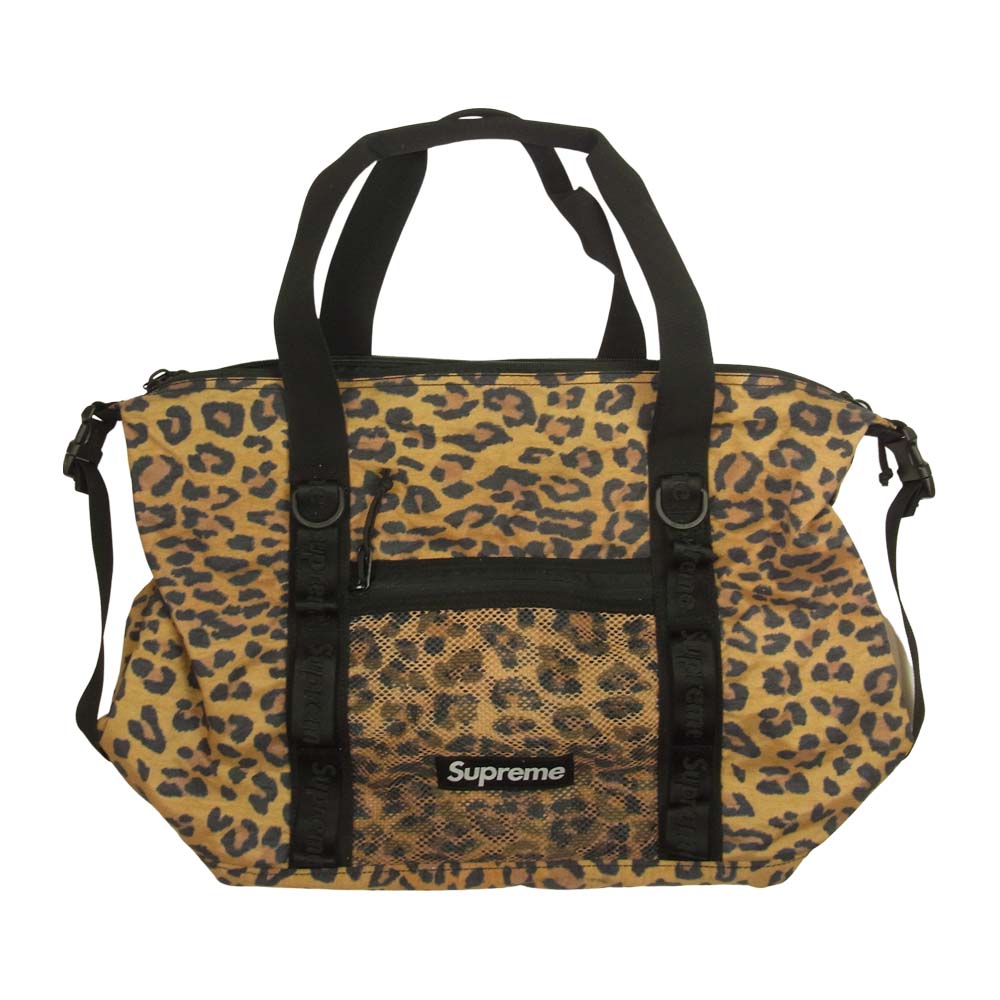 Supreme シュプリーム 20AW Zip Tote Bag ジップトートバッグ レオパード ブラウン系 ブラック系【中古】