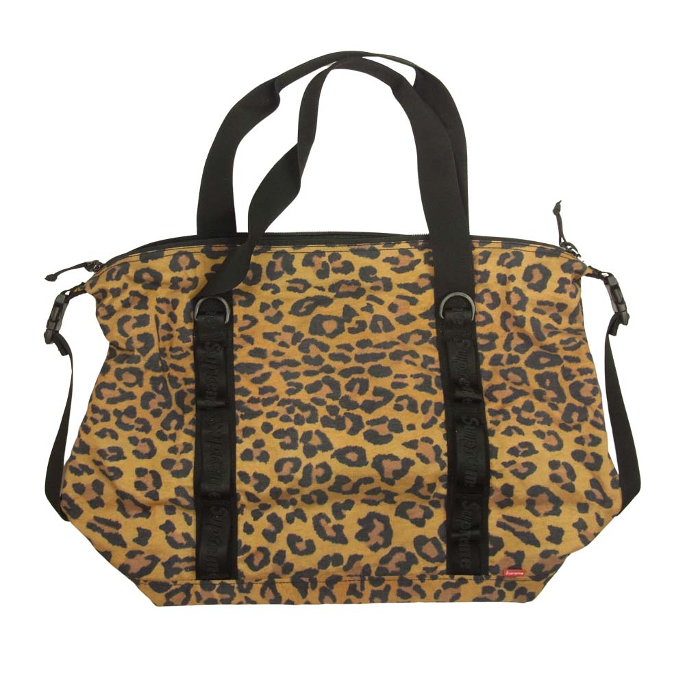 Supreme シュプリーム 20AW Zip Tote Bag ジップトートバッグ レオパード ブラウン系 ブラック系【中古】
