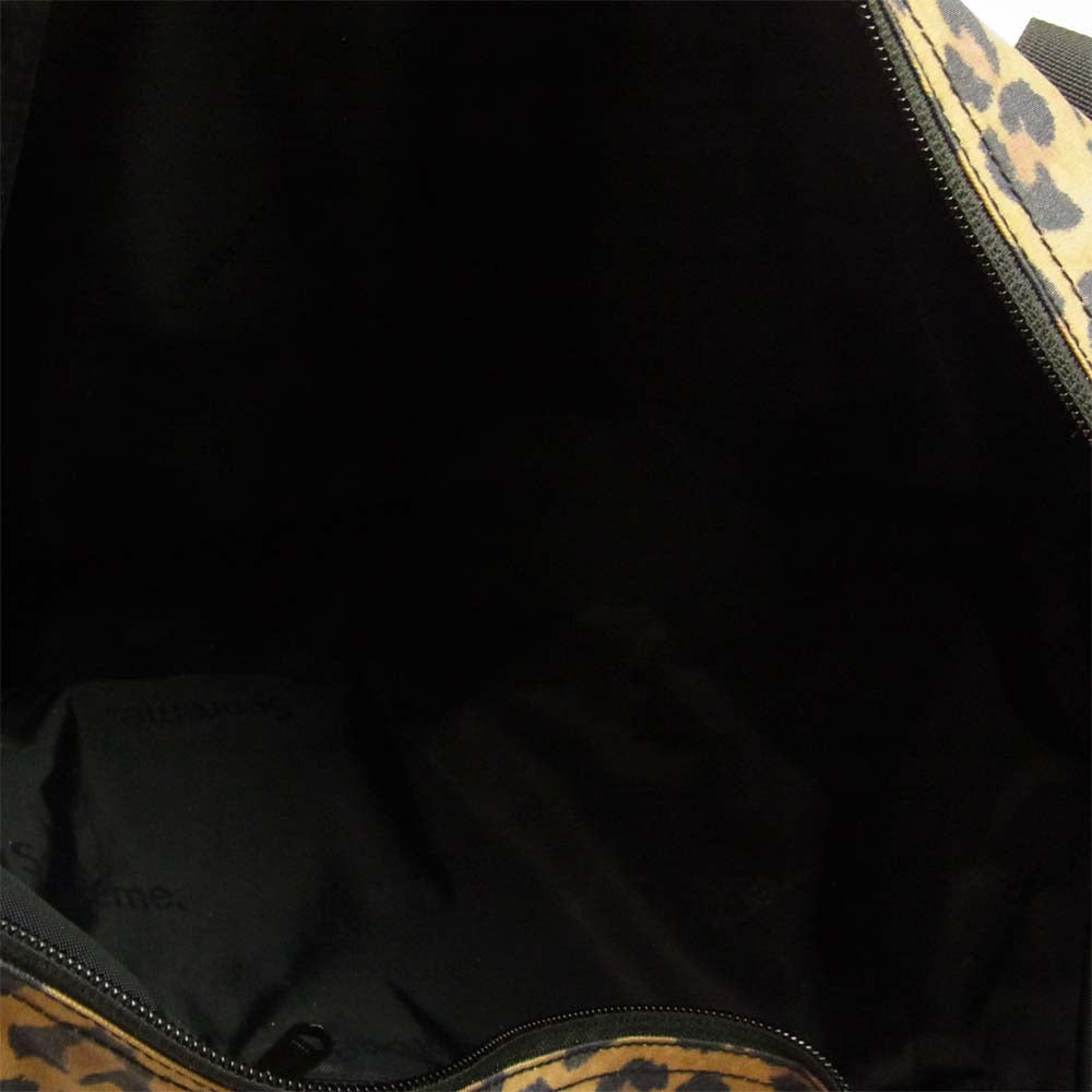 Supreme シュプリーム 20AW Zip Tote Bag ジップトートバッグ レオパード ブラウン系 ブラック系【中古】