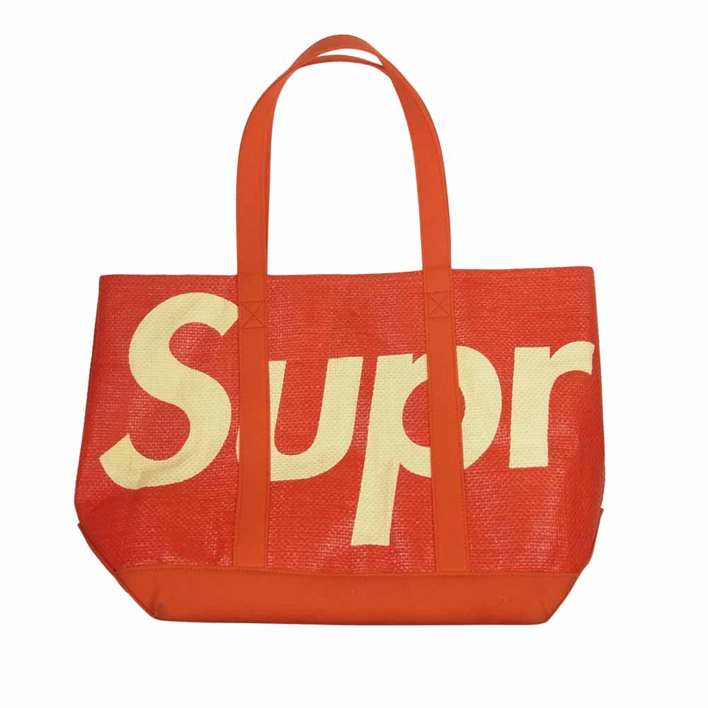 Supreme シュプリーム 20SS Raffia Tote ラフィア トート バッグ レッド系【中古】