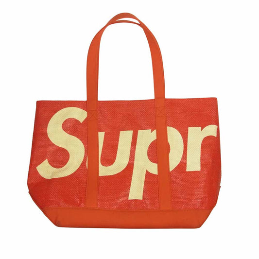 Supreme シュプリーム 20SS Raffia Tote ラフィア トート バッグ レッド系【中古】