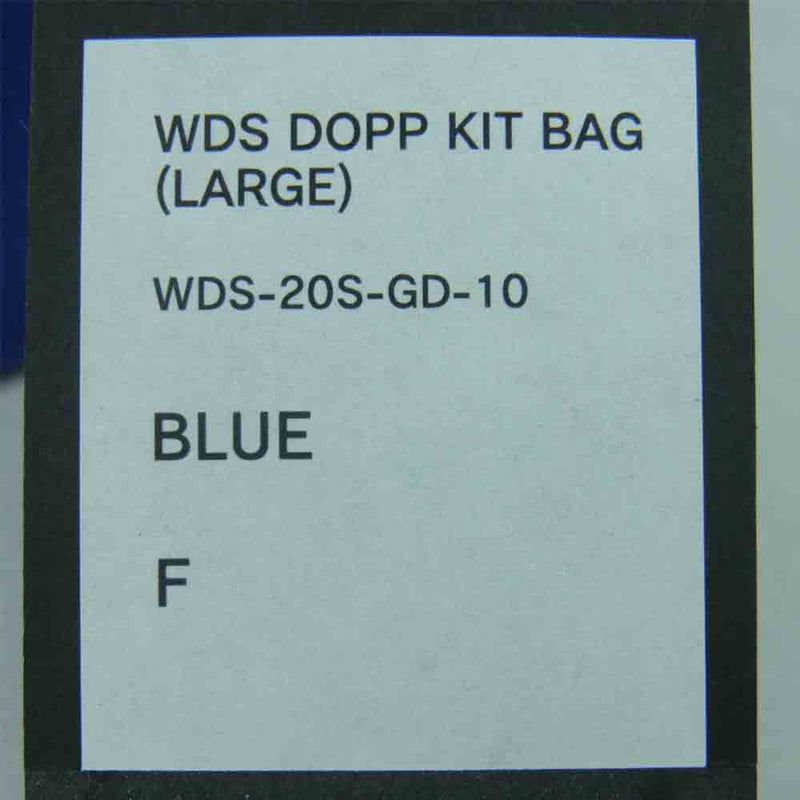 WIND AND SEA ウィンダンシー WDS-20S-GD-10 WDS DOPP KIT BAG LARGE ラージ ポーチ ブルー系 F【中古】