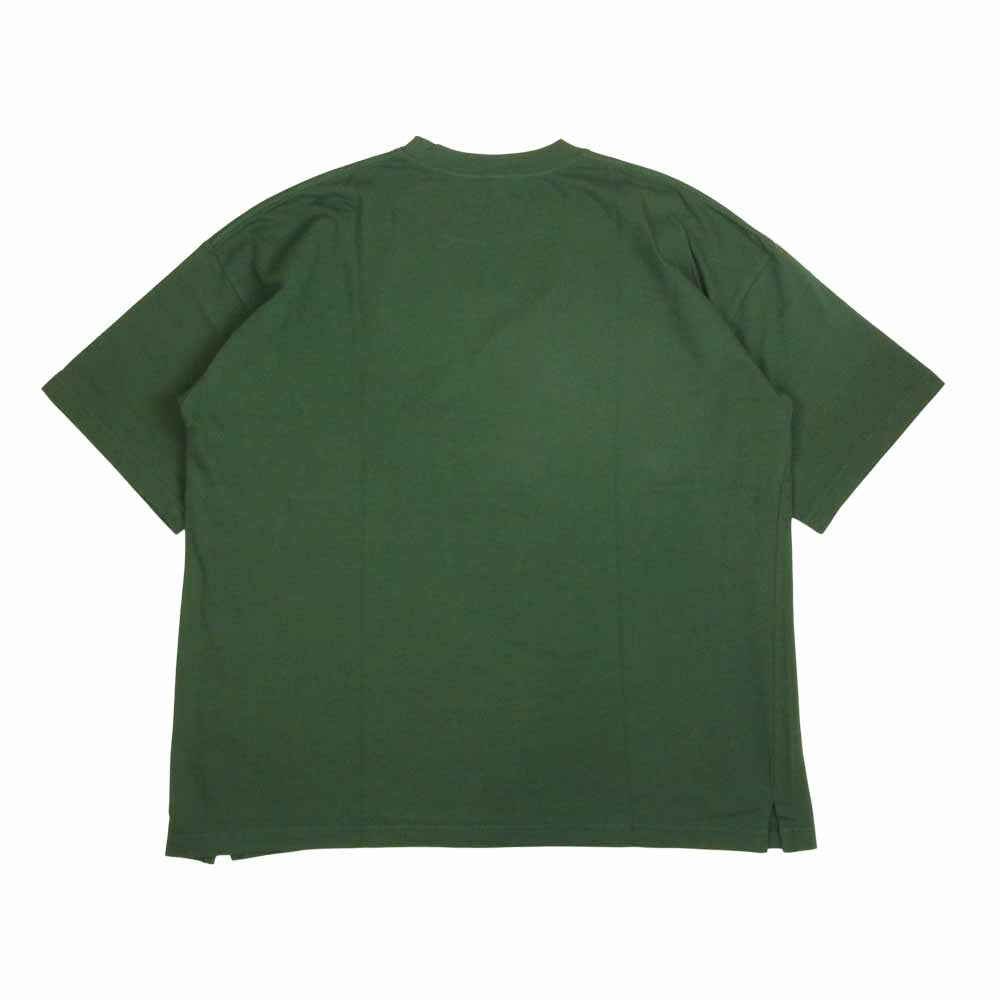 KAZUYUKI KUMAGAI ATTACHMENT カズユキクマガイアタッチメント 20SS KJ01-021 超長綿天竺 クルーネック S/S 半袖 Tシャツ カットソー グリーン系 1【新古品】【未使用】【中古】