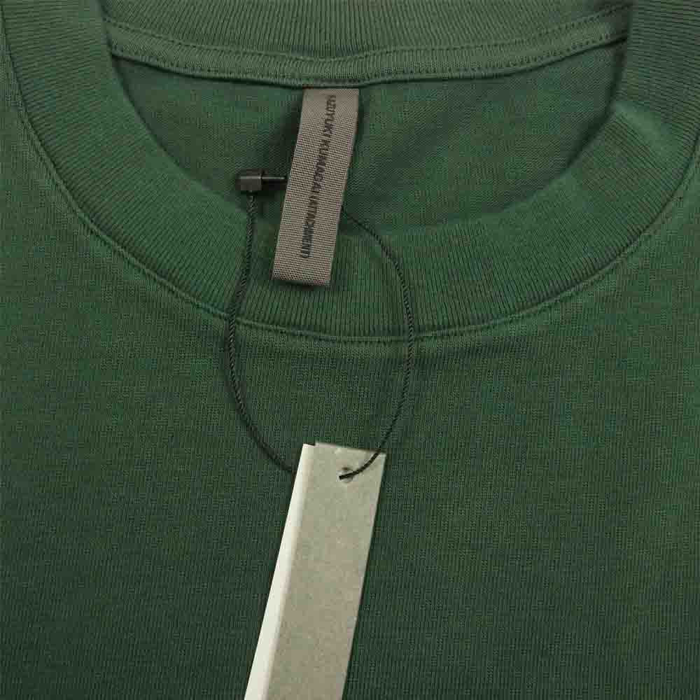 KAZUYUKI KUMAGAI ATTACHMENT カズユキクマガイアタッチメント 20SS KJ01-021 超長綿天竺 クルーネック S/S 半袖 Tシャツ カットソー グリーン系 1【新古品】【未使用】【中古】