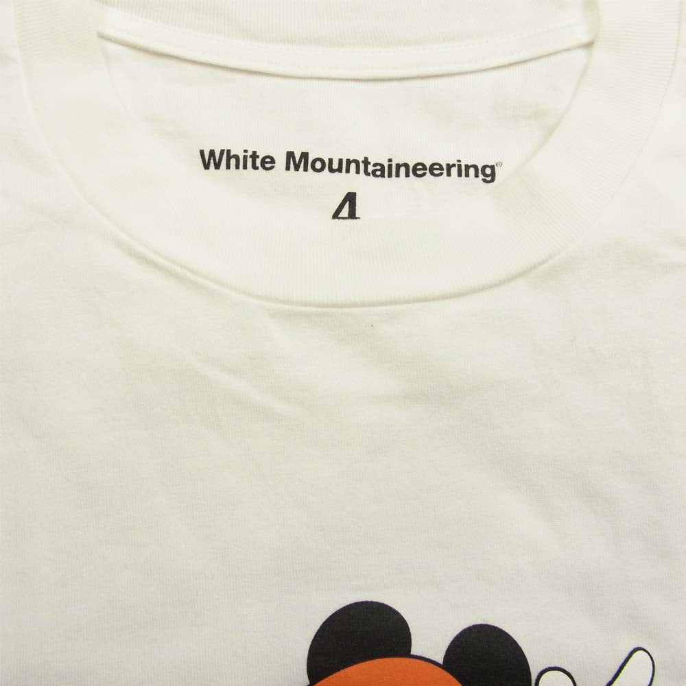 WHITE MOUNTAINEERING ホワイトマウンテニアリング WM2173524 × DISNEY PRINTED T-SHIRT ディズニー ミッキーマウス プリント 半袖 Tシャツ ホワイト ホワイト系 4【美品】【中古】