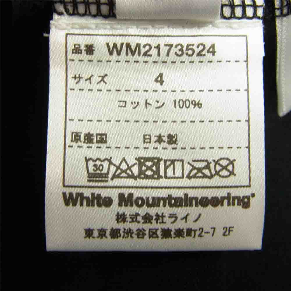 WHITE MOUNTAINEERING ホワイトマウンテニアリング WM2173524 × DISNEY PRINTED T-SHIRT ディズニー ミッキーマウス プリント 半袖 Tシャツ ブラック ブラック系 4【新古品】【未使用】【中古】
