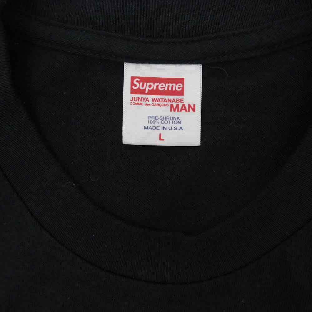 Supreme シュプリーム 21AW × JUNYA WATANABE COMME des GARCONS MAN 21AW Bug Tee ジュンヤワタナベ コムデギャルソン ナチュル バグ プリント 半袖 Tシャツ ブラック系 L【中古】