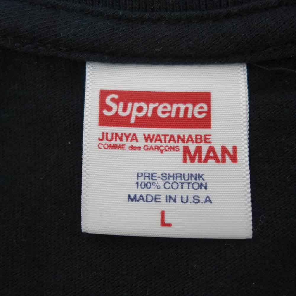 Supreme シュプリーム 21AW × JUNYA WATANABE COMME des GARCONS MAN 21AW Bug Tee ジュンヤワタナベ コムデギャルソン ナチュル バグ プリント 半袖 Tシャツ ブラック系 L【中古】
