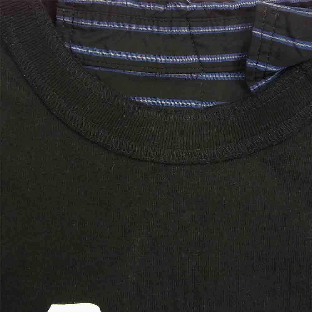 Sacai サカイ 20-02443M × The Big Lebowski ザビッグリボウスキ シャツ ドッキング 半袖 Tシャツ ブラック系 2【中古】