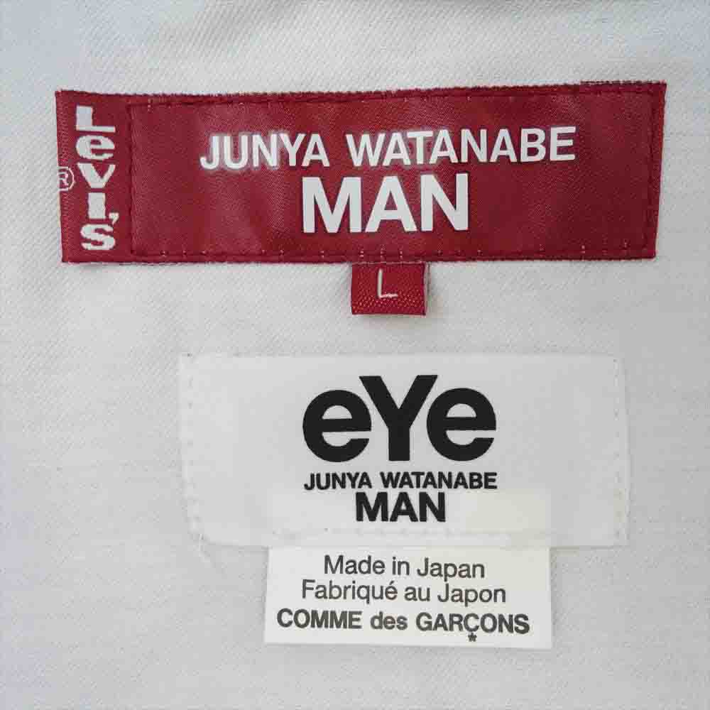 JUNYA WATANABE COMME des GARCONS ジュンヤワタナベコムデギャルソン eye × LEVI'S リーバイス ベルベルジン 22SS WI-J907-100 転写プリント デニムジャケット Ｇジャン インディゴブルー系 L【美品】【中古】