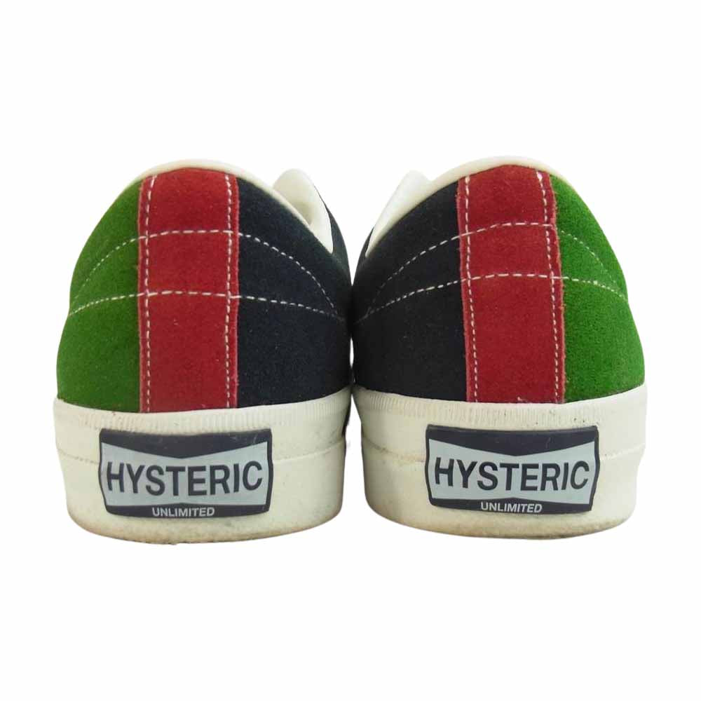 HYSTERIC GLAMOUR ヒステリックグラマー ローカット スウェード レザー スニーカー マルチカラー系 27【中古】