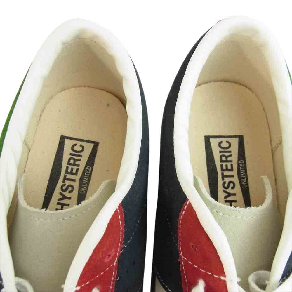 HYSTERIC GLAMOUR ヒステリックグラマー ローカット スウェード レザー スニーカー マルチカラー系 27【中古】