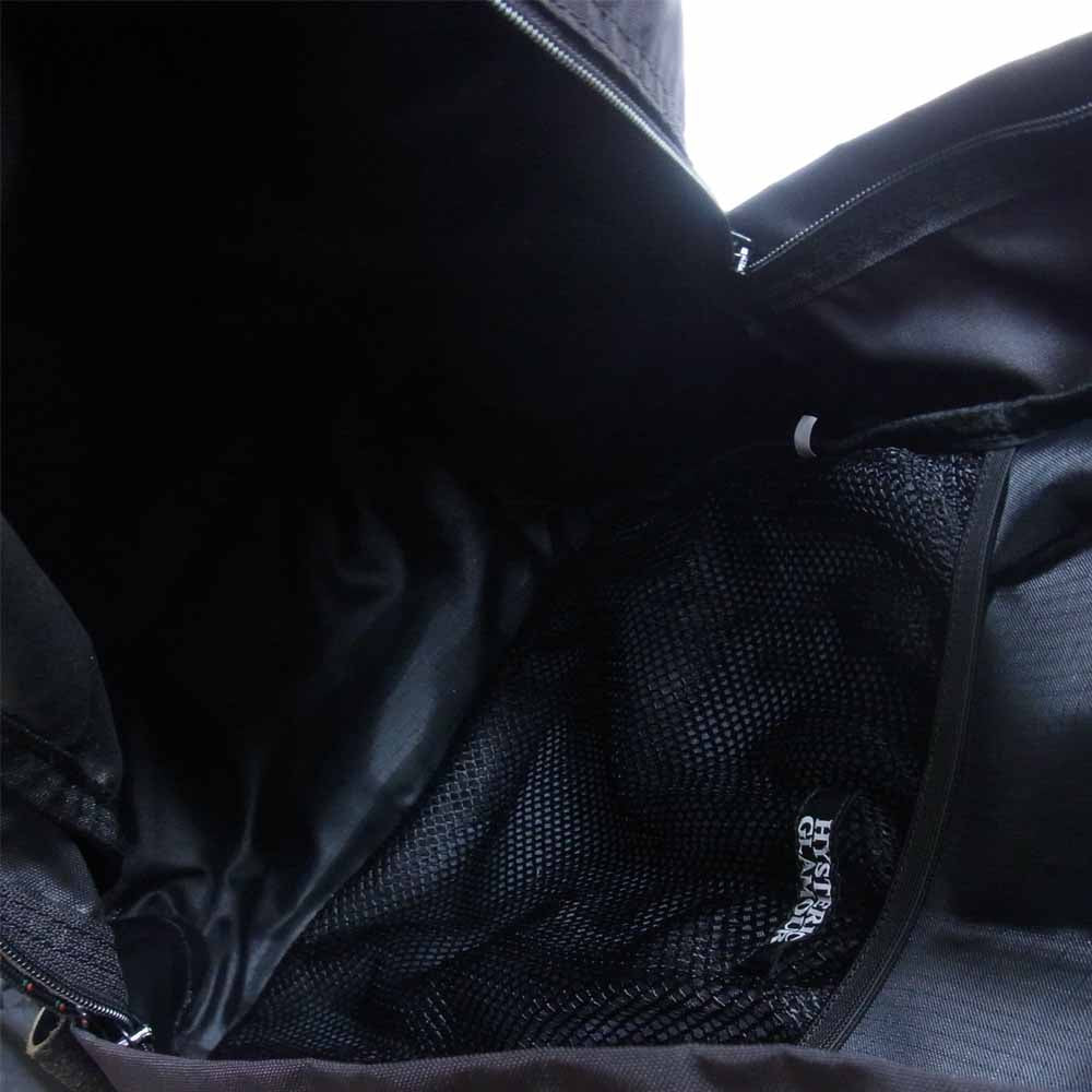 HYSTERIC GLAMOUR ヒステリックグラマー 02181QB01 BLANK ロゴ CORDURA コ―デュラ バック パック ブラック系【中古】