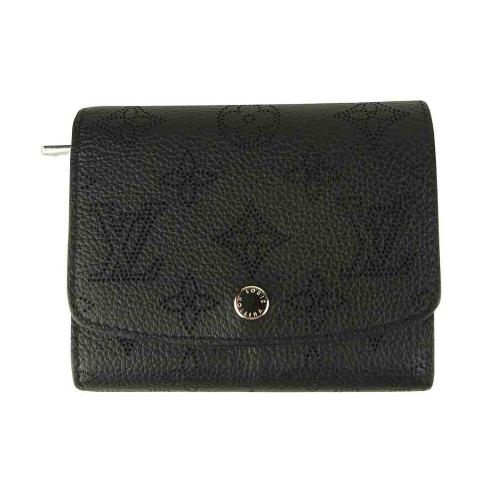 LOUIS VUITTON ルイ・ヴィトン M62540 マヒナ ポルトフォイユ イリス コンパクト ブラック系【中古】