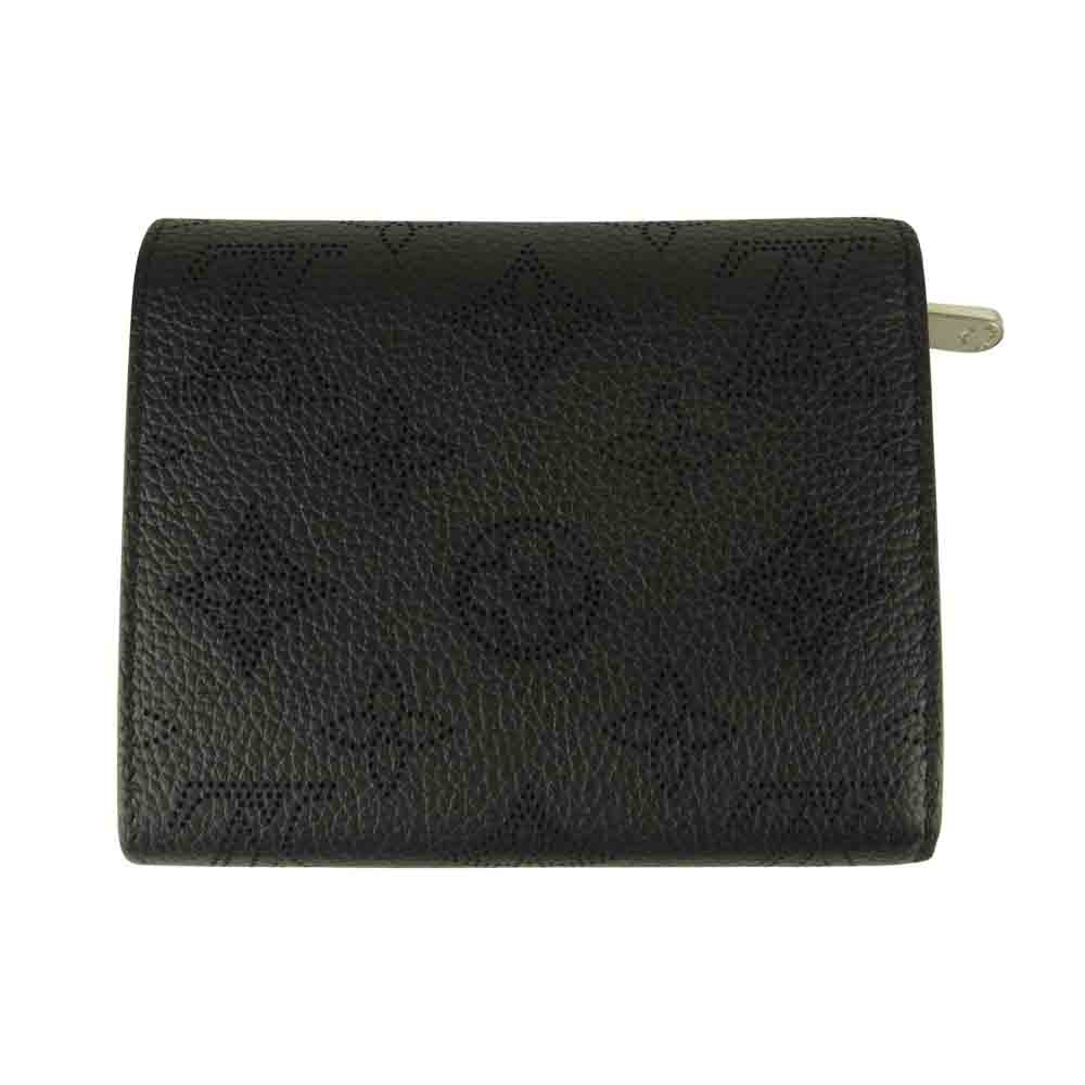 LOUIS VUITTON ルイ・ヴィトン M62540 マヒナ ポルトフォイユ イリス コンパクト ブラック系【中古】