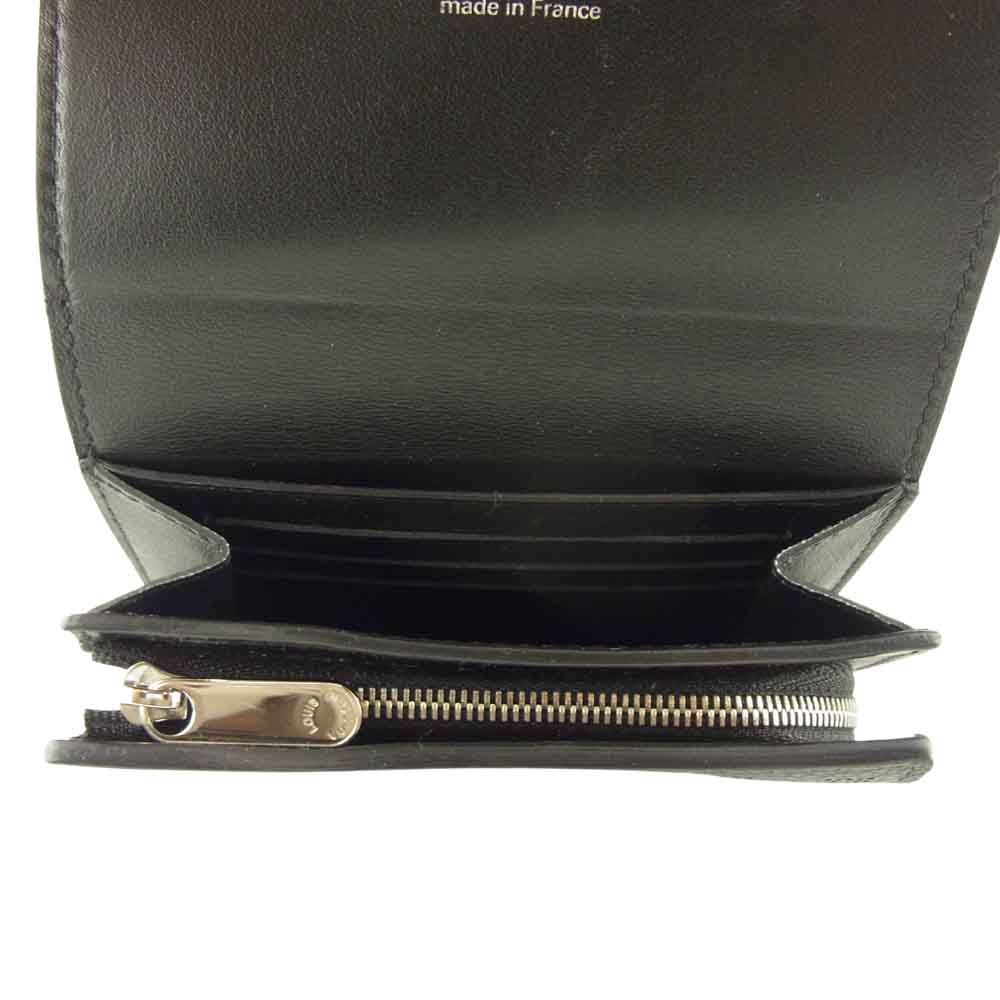 LOUIS VUITTON ルイ・ヴィトン M62540 マヒナ ポルトフォイユ イリス コンパクト ブラック系【中古】