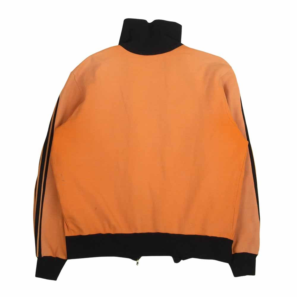 adidas アディダス 60s~70s トレフォイルマーク無タグ トラック ジャージ ジャケット オレンジ系 3【中古】