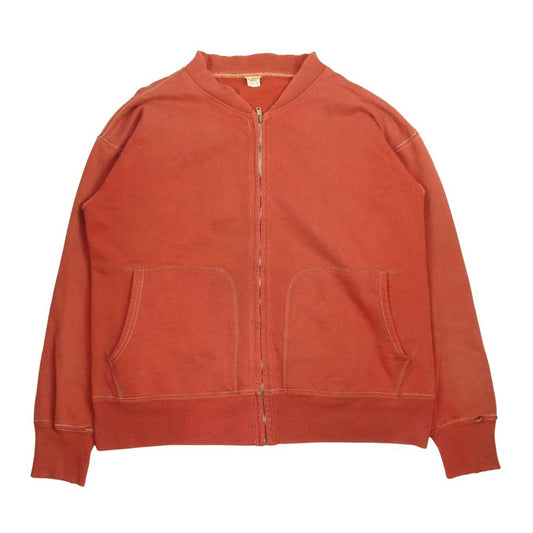 The REAL McCOY'S ザリアルマッコイズ McCOY Sportswear マッコイ スポーツウェア 旧タグ ジップ スウェット  レッド系 36【中古】