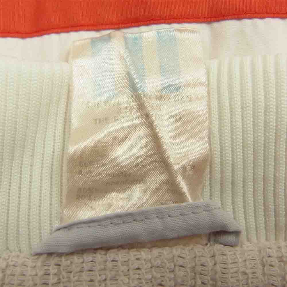 adidas アディダス 裏パイル ボーダー ブルゾン ジャケット レッド系 グレー系 S【中古】