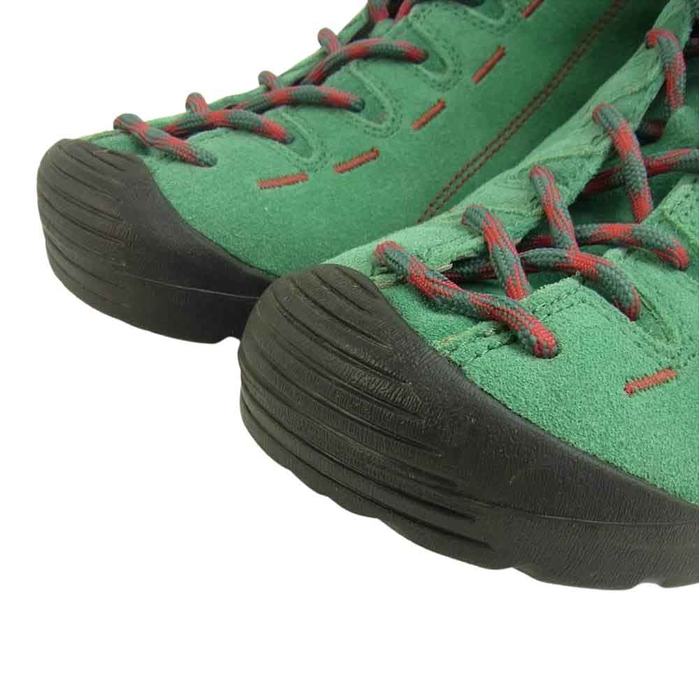 KEEN キーン JASPER TRAIL ジャスパー トレイル  ハイカット ブーツ シューズ  グリーン系 9.5【中古】