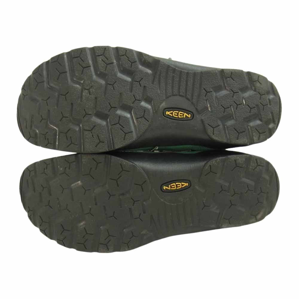 KEEN キーン JASPER TRAIL ジャスパー トレイル  ハイカット ブーツ シューズ  グリーン系 9.5【中古】