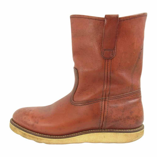 RED WING レッドウィング 90s 緑犬タグ ペコス ブーツ ブラウン系 8.5【中古】