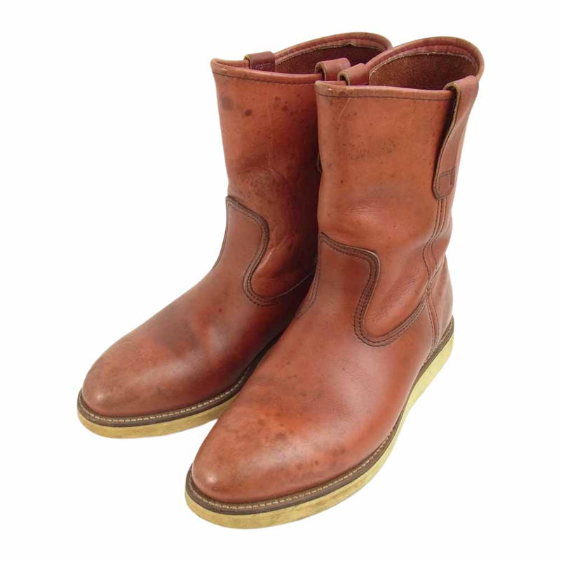 RED WING レッドウィング 90s 緑犬タグ ペコス ブーツ ブラウン系 8.5【中古】