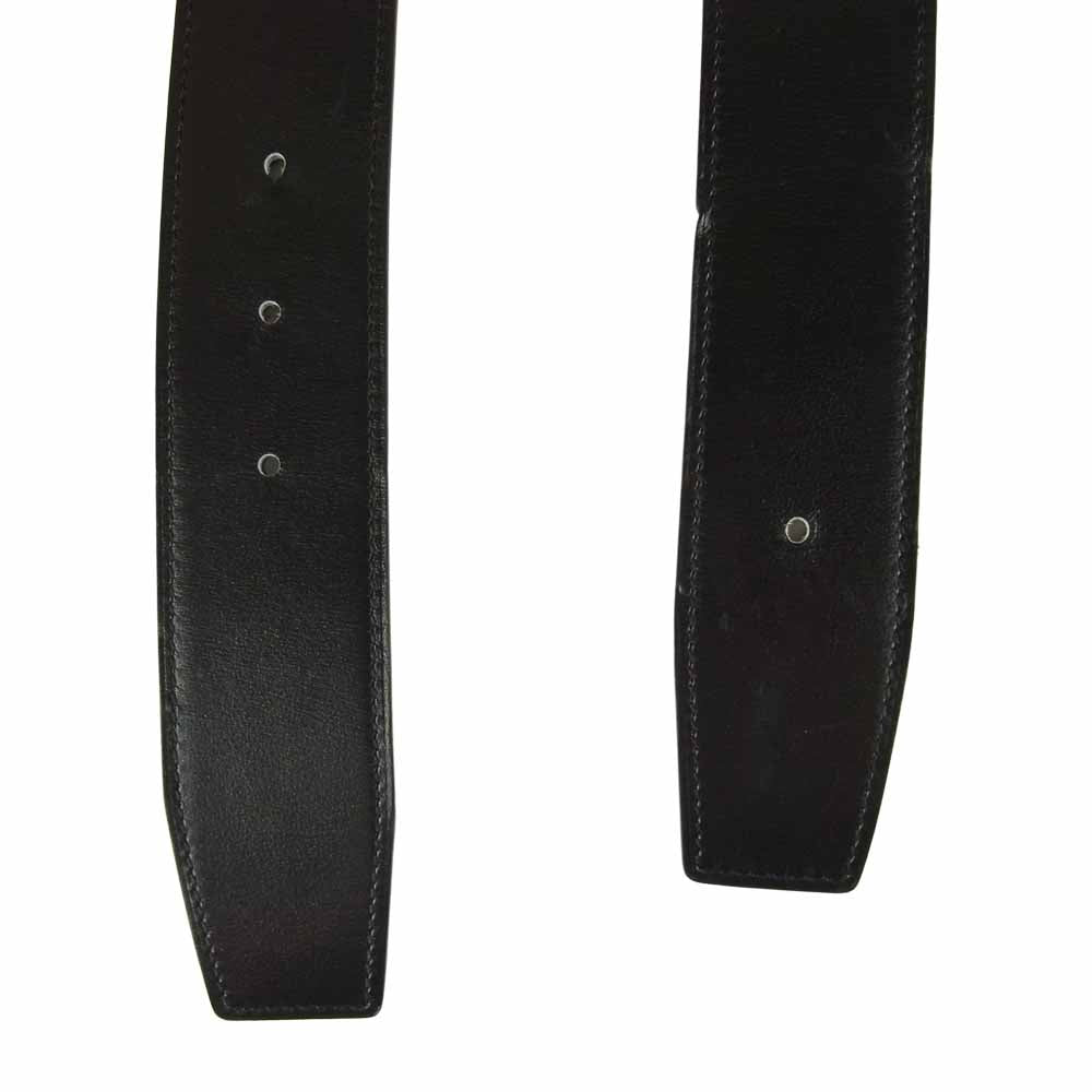 HERMES エルメス D刻印 コンスタンス Hベルト シルバー金具 ブラック系【中古】