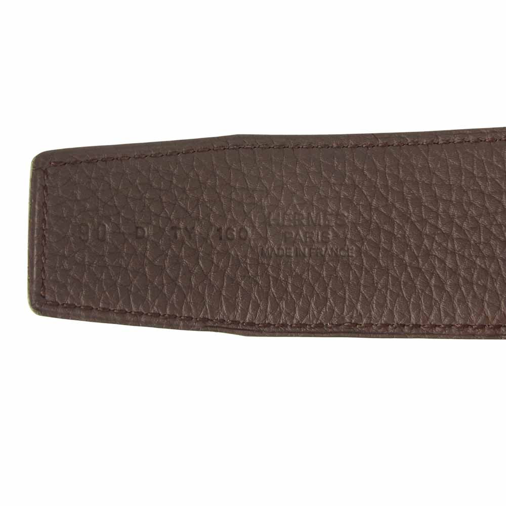 HERMES エルメス D刻印 コンスタンス Hベルト シルバー金具 ブラック系【中古】