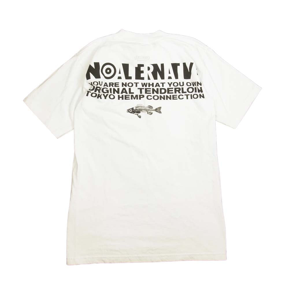 TENDERLOIN テンダーロイン T-TEE NA FISH EYE フィッシュアイ ターゲット プリント 半袖 Tシャツ ホワイト系 S【中古】