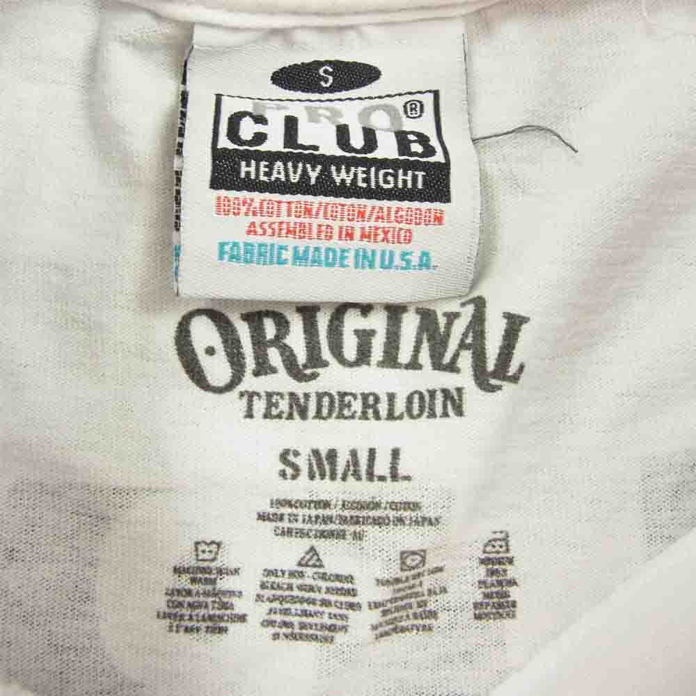 TENDERLOIN テンダーロイン T-TEE NA FISH EYE フィッシュアイ ターゲット プリント 半袖 Tシャツ ホワイト系 S【中古】
