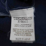 TENDERLOIN テンダーロイン 半袖 ボーダー ポロシャツ  ネイビー系 XS【中古】
