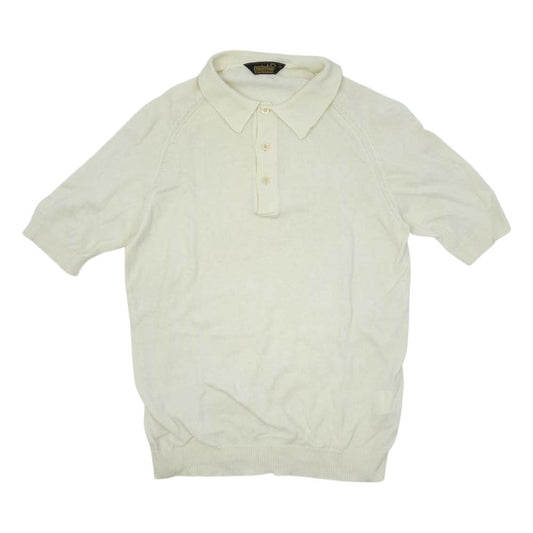 TENDERLOIN テンダーロイン 半袖 ニット ポロシャツ オフホワイト系 S【中古】