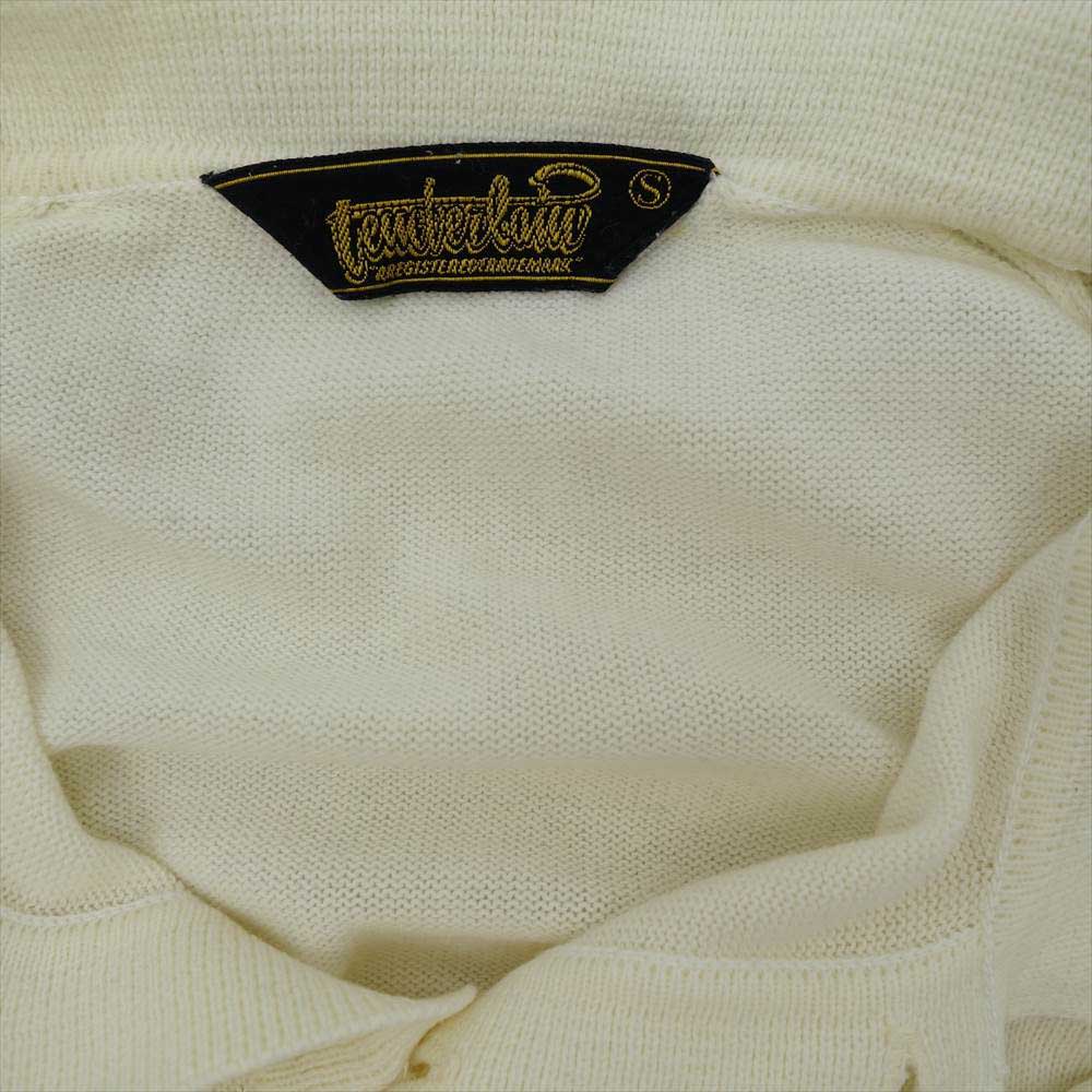 TENDERLOIN テンダーロイン 半袖 ニット ポロシャツ オフホワイト系 S【中古】