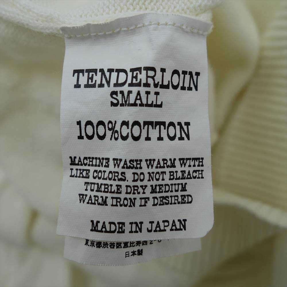 TENDERLOIN テンダーロイン 半袖 ニット ポロシャツ オフホワイト系 S【中古】