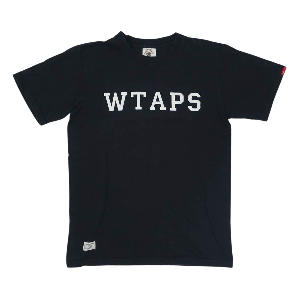 WTAPS ダブルタップス BULLINK ボディ ロゴ プリント 半袖 Tシャツ ブラック系 S【中古】
