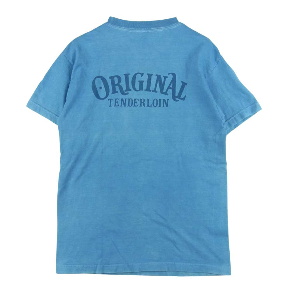 TENDERLOIN テンダーロイン T-TEE ZIG ZAG 藍染 半袖 Tシャツ ブルー系 S【中古】