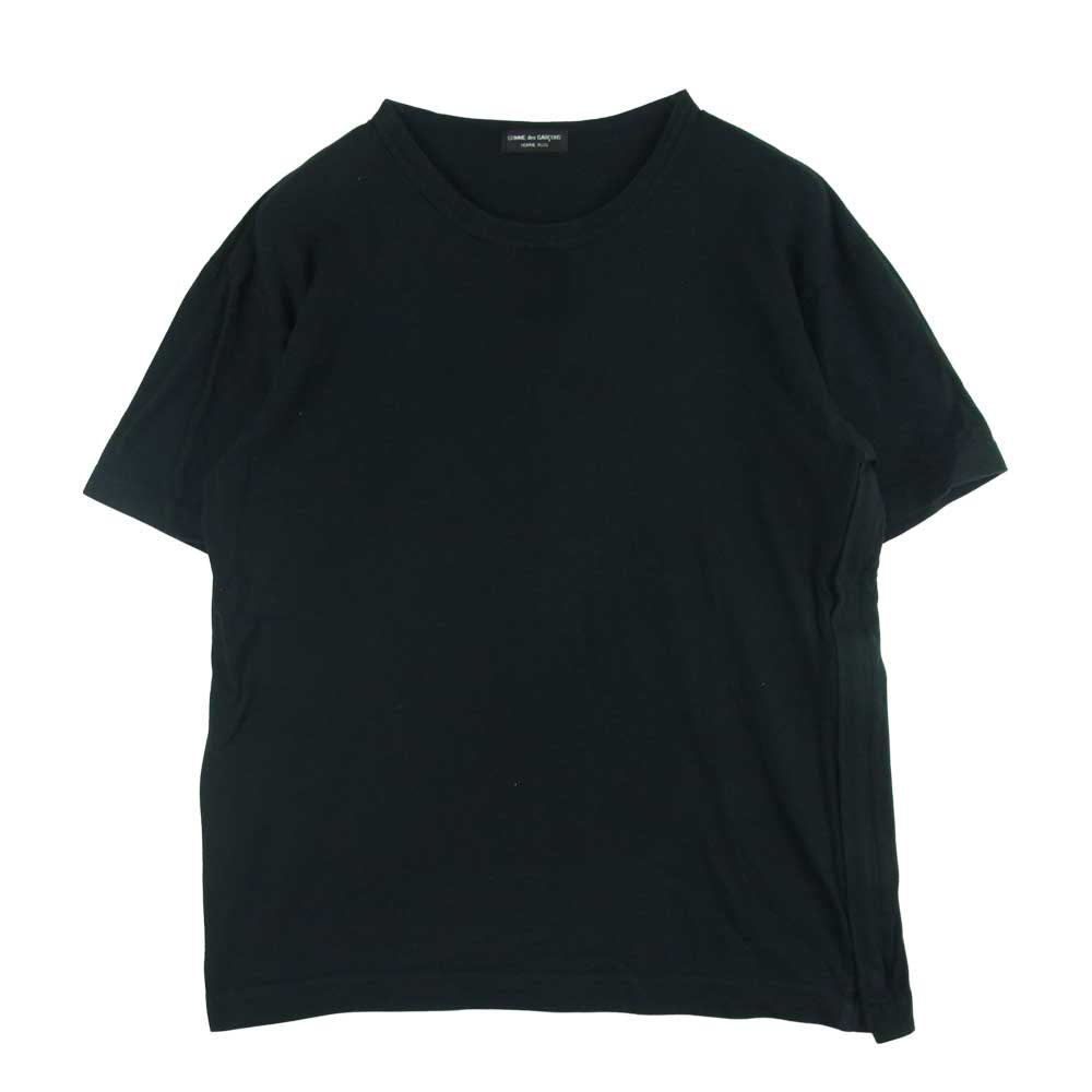 COMME des GARCONS HOMME PLUS コムデギャルソンオムプリュス PT-100450 ヴィンテージ 90s AD1998 サイドジップ 半袖 Tシャツ カットソー ブラック系【中古】
