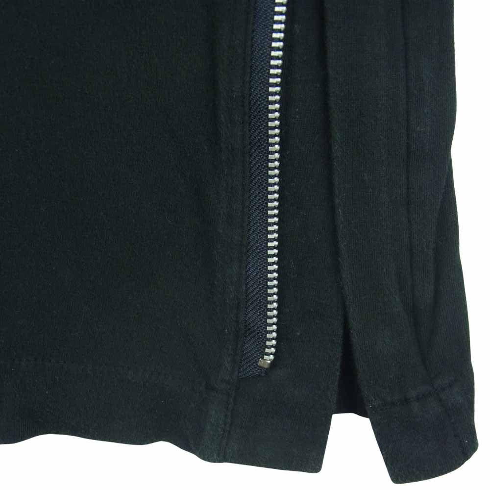 COMME des GARCONS HOMME PLUS コムデギャルソンオムプリュス PT-100450 ヴィンテージ 90s AD1998 サイドジップ 半袖 Tシャツ カットソー ブラック系【中古】