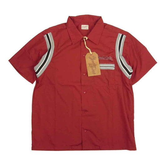 TENDERLOIN テンダーロイン BOWLS SHT S/S 半袖 ボウリング シャツ エンジ系 XS【中古】