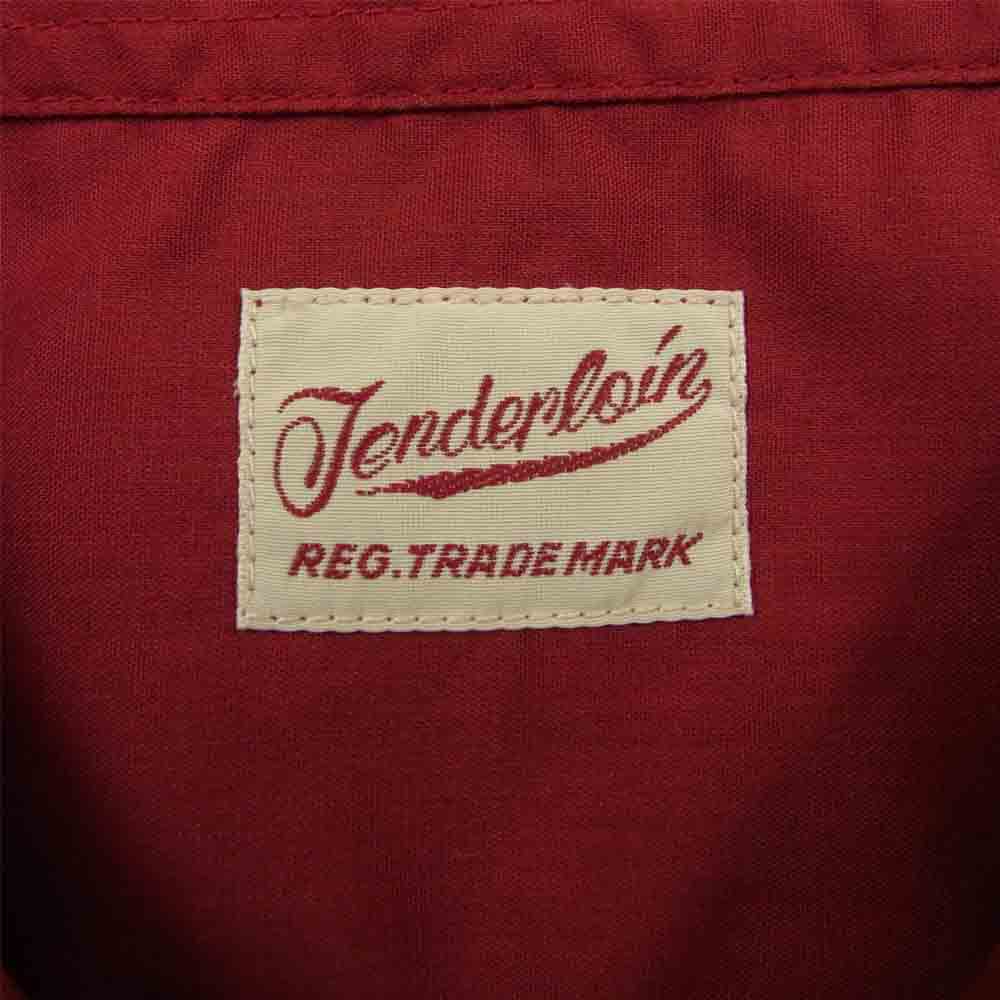 TENDERLOIN テンダーロイン BOWLS SHT S/S 半袖 ボウリング シャツ エンジ系 XS【中古】