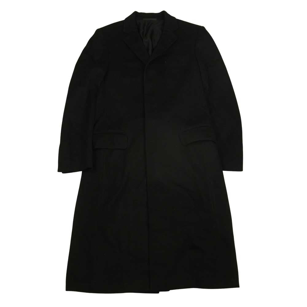 GUCCI グッチ ウール カシミヤ ロング コート ブラック系 48【中古】