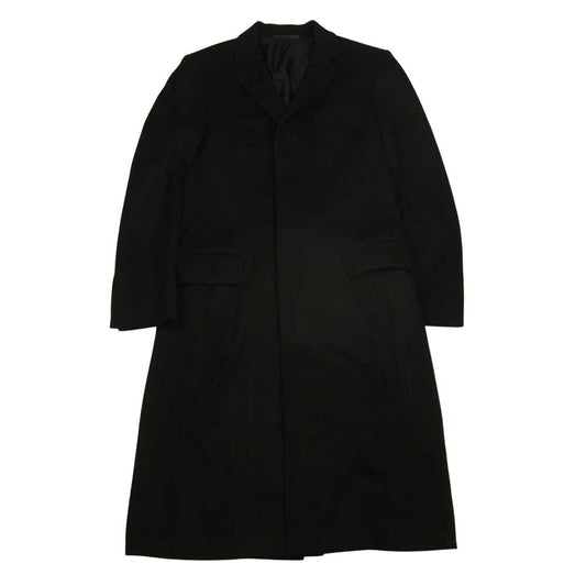 GUCCI グッチ ウール カシミヤ ロング コート ブラック系 48【中古】