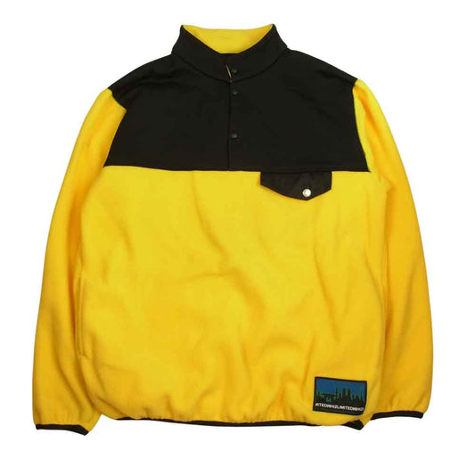 ウィズリミテッド WL-C-272 FLEECE SHIRT フリース シャツ ハーフ スナップ ジャケット  イエロー系 L【美品】【中古】