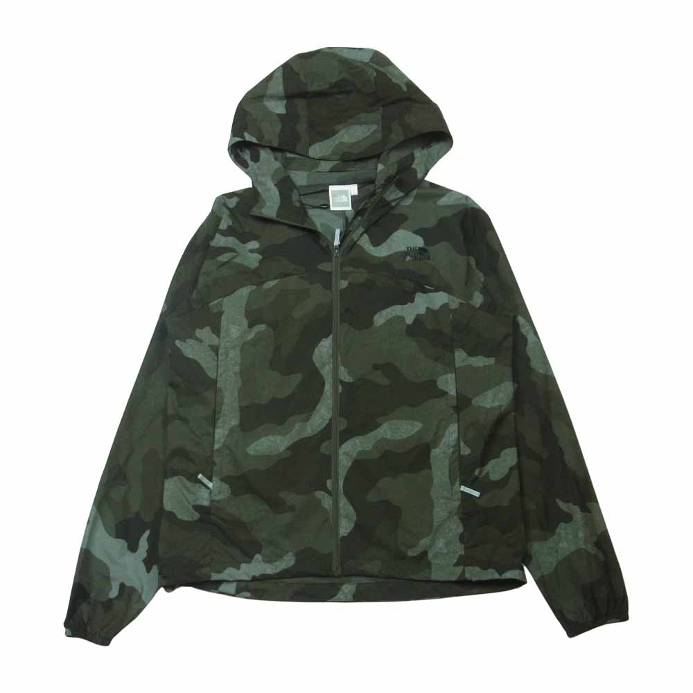 THE NORTH FACE ノースフェイス NPW2202Z Swallowtail Hoodie スワローテイル フーディ カモフラ ジャケット ダークグリーン系 L【中古】