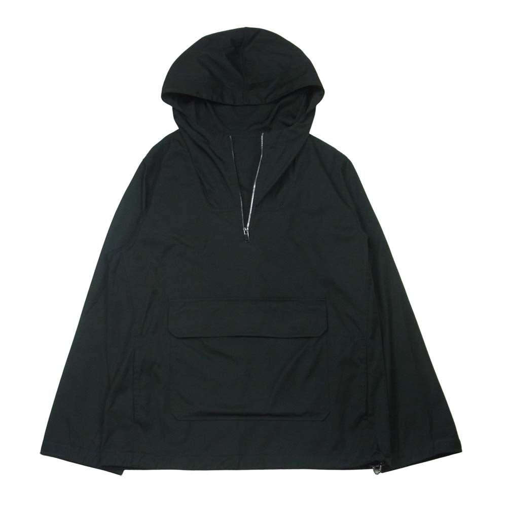 A.P.C. アーペーセー ナイロン ハーフジップ アノラック パーカー ジャケット 中国製 ブラック系 S【中古】