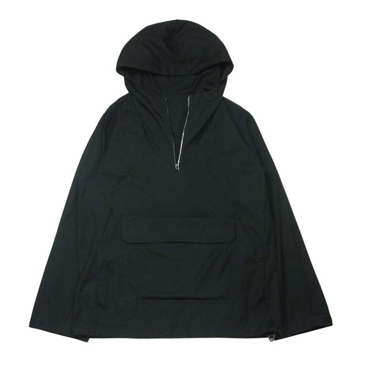 A.P.C. アーペーセー ナイロン ハーフジップ アノラック パーカー ジャケット 中国製 ブラック系 S【中古】