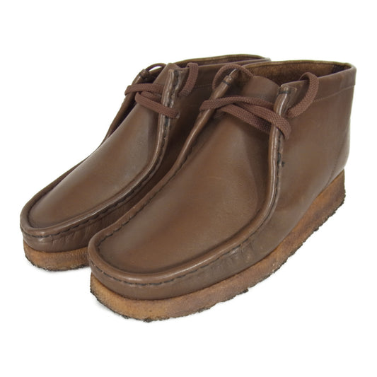 Clarks クラークス WALLABEES ワラビー MOCCACIN モカシン レザー ブーツ シューズ ブラウン系 6 1/2【中古】