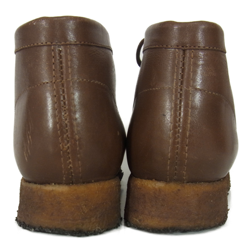 Clarks クラークス WALLABEES ワラビー MOCCACIN モカシン レザー ブーツ シューズ ブラウン系 6 1/2【中古】